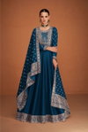Veera By Ashirwad Heavy Premium Silk With Embroidery Sequence Work Gown With Dupatta Wholesalers In Delhi